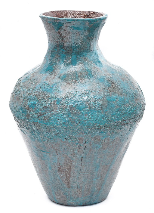 Große Vase Aus Sandstein