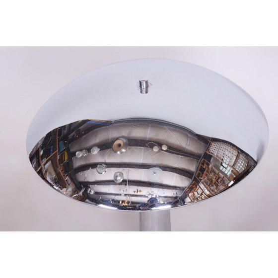 Image 1 of Vintage Art Deco Tischlampe aus Chromstahl, Tschechoslowakei 1930