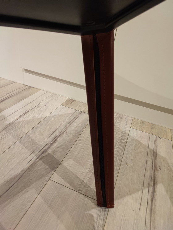 Image 1 of 2x Italia Corum Design Lederstühle