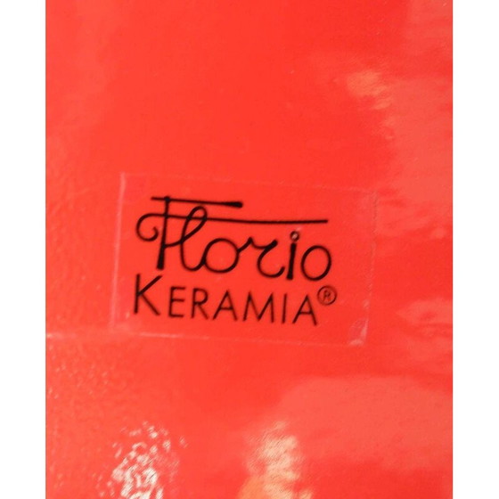 Image 1 of Memphis-Vase aus roter Keramik von Florio keramia, Italien