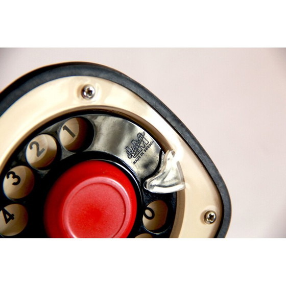 Image 1 of Rotes Cobra- oder Ericofon-Telefon von Ralph Lysells und Hugo Blomberg für Ericsson, Schweden 1956