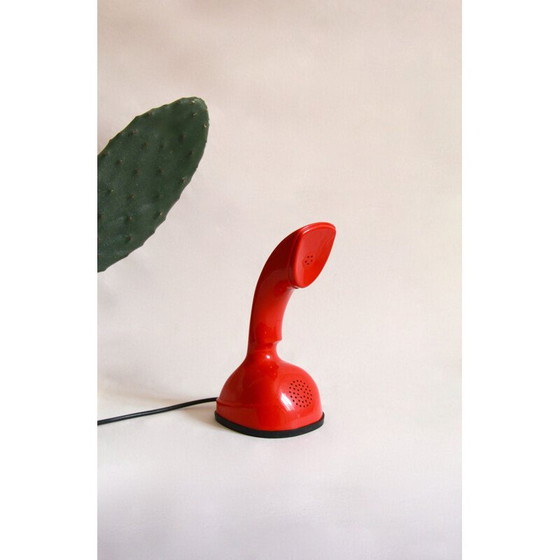 Image 1 of Rotes Cobra- oder Ericofon-Telefon von Ralph Lysells und Hugo Blomberg für Ericsson, Schweden 1956