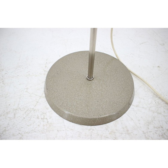 Image 1 of Vintage Stehlampe und Kronleuchter aus Chromstahl und Glas, Tschechoslowakei 1970