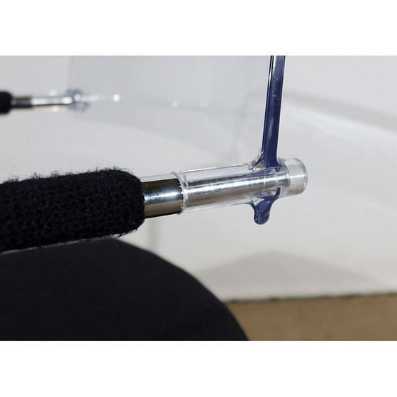 Image 1 of Vintage-Bürostuhl aus verchromtem Metall