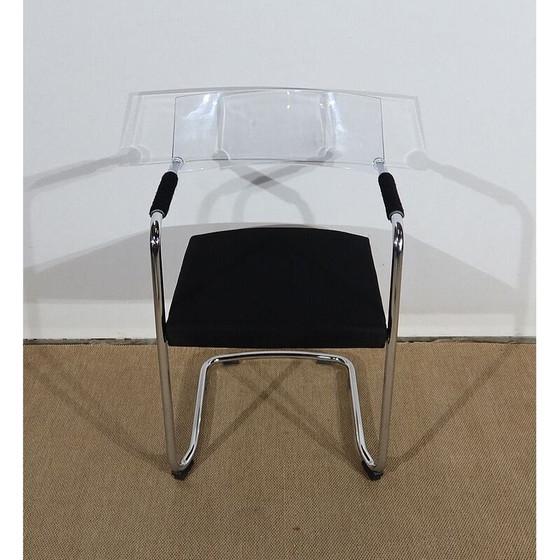 Image 1 of Vintage-Bürostuhl aus verchromtem Metall