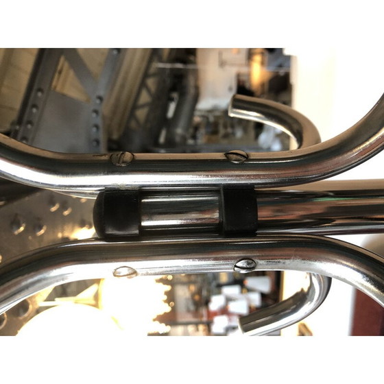 Image 1 of Vintage Kleiderbügel aus verchromtem Metall und Bakelit, 1940