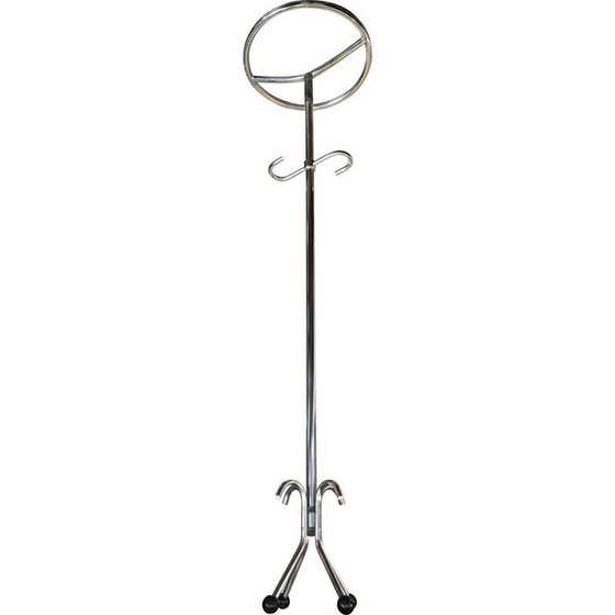 Image 1 of Vintage Kleiderbügel aus verchromtem Metall und Bakelit, 1940