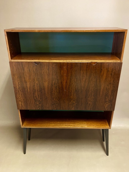 Schreibtisch 2 Palisander Skandinavisches Design 1950.