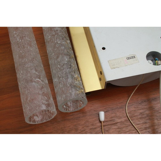 Image 1 of Paar alte Wandlampen aus Messing und weißem Metall von Doria, Österreich