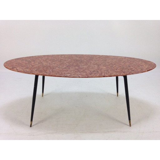 Vintage Marmor Couchtisch, Italien 1950