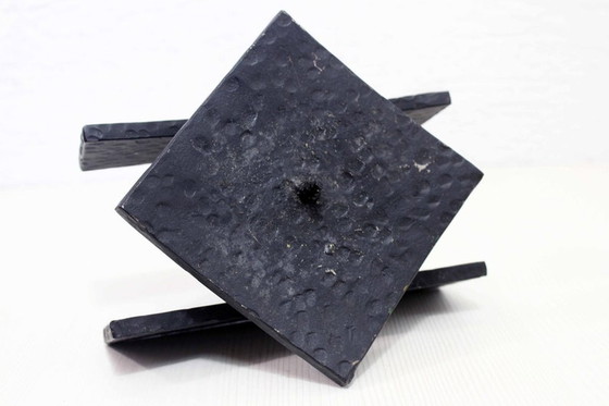 Image 1 of Brutalistischer Metall Kerzenleuchter 50er Jahre