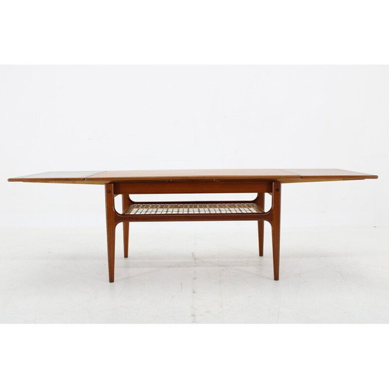 Image 1 of Ausziehbarer Couchtisch aus Teakholz, Dänemark 1960