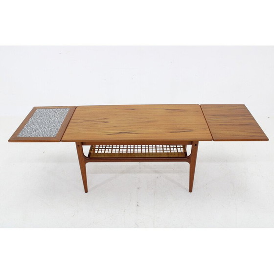 Image 1 of Ausziehbarer Couchtisch aus Teakholz, Dänemark 1960