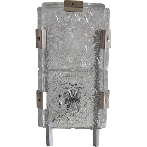 Klassische Glastischlampe von Josef Hejtman für Kamenicky Senov, Tschechoslowakei 1960
