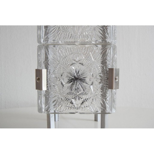 Klassische Glastischlampe von Josef Hejtman für Kamenicky Senov, Tschechoslowakei 1960