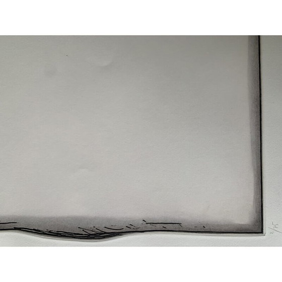 Image 1 of Alte Radierung auf Margenes 7 Papier von Erwin Bechtold, 1977