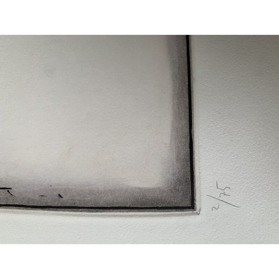 Image 1 of Alte Radierung auf Margenes 7 Papier von Erwin Bechtold, 1977