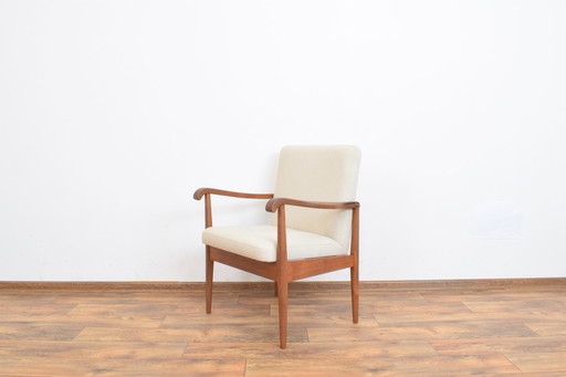 Mid Century Dänischer Teakholz Sessel, 1950S.