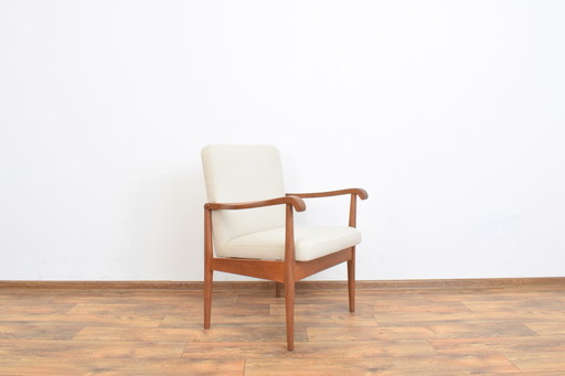 Mid Century Dänischer Teakholz Sessel, 1950S.