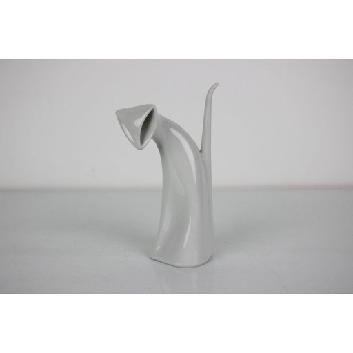 Vintage Keramik-Skulptur "Königliche Katze Dux", Tschechoslowakei 1960