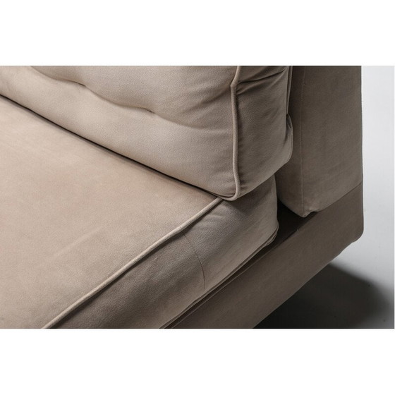 Image 1 of Nacktes Samtsofa von Antonello Mosca für Giorgetti, 1970er Jahre