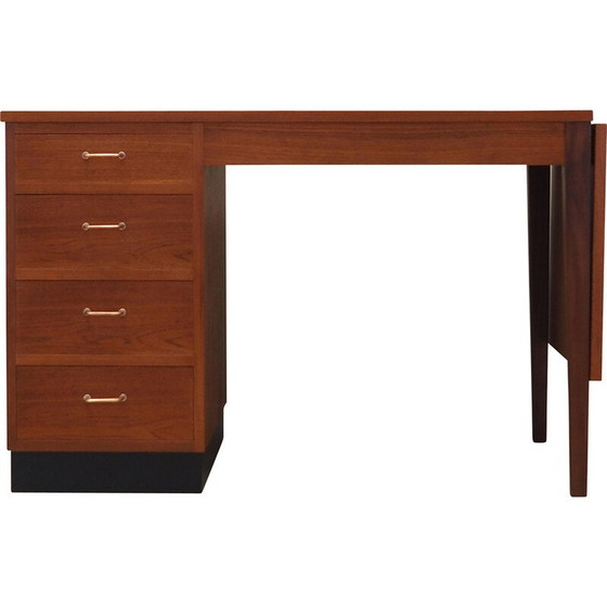 Image 1 of Vintage Teakholz Schreibtisch, Dänemark 1970er