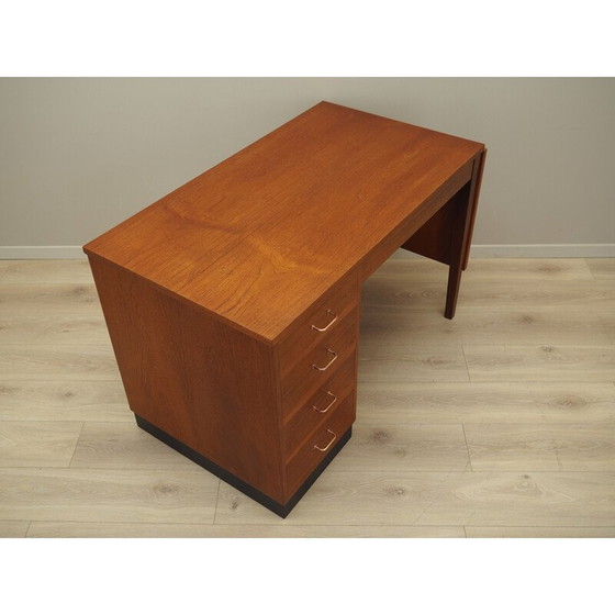 Image 1 of Vintage Teakholz Schreibtisch, Dänemark 1970er