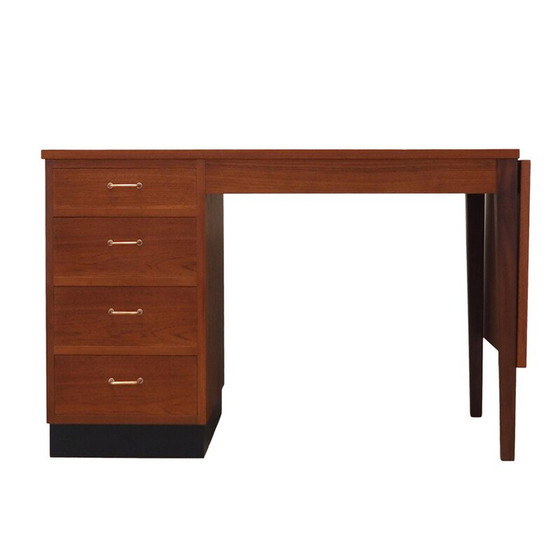 Image 1 of Vintage Teakholz Schreibtisch, Dänemark 1970er