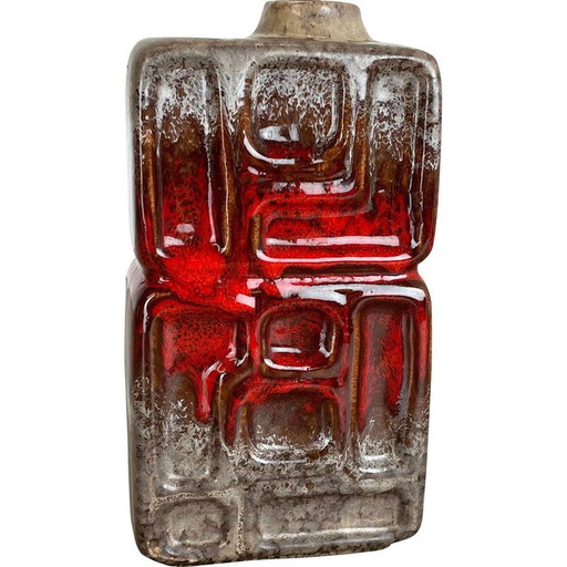 Vintage Keramikvase für Strehla, Deutschland 1970er Jahre