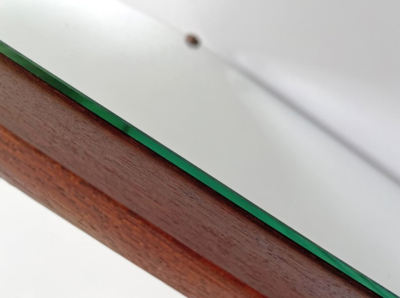 Image 1 of Dänischer asymmetrischer Teakholzspiegel aus Teakholz