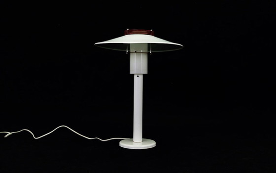 Image 1 of Weiße Nachttischlampe, Dänisches Design, 1960er Jahre, Produktion: Dänemark