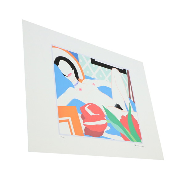 Image 1 of Offsetlithografie nach Tom Wesselmann Monica mit Tulpen 299/450