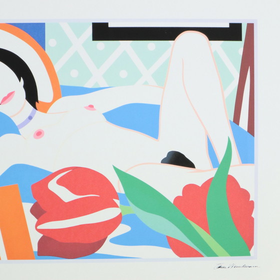 Image 1 of Offsetlithografie nach Tom Wesselmann Monica mit Tulpen 299/450