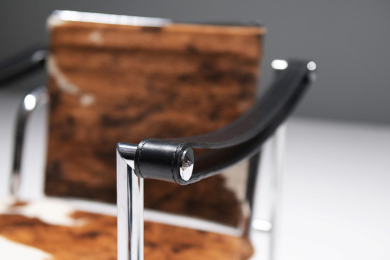 Image 1 of LC 1 Set aus Ponyfell - Le Corbusier, Jeanneret & Charlotte Perriand - Cassina