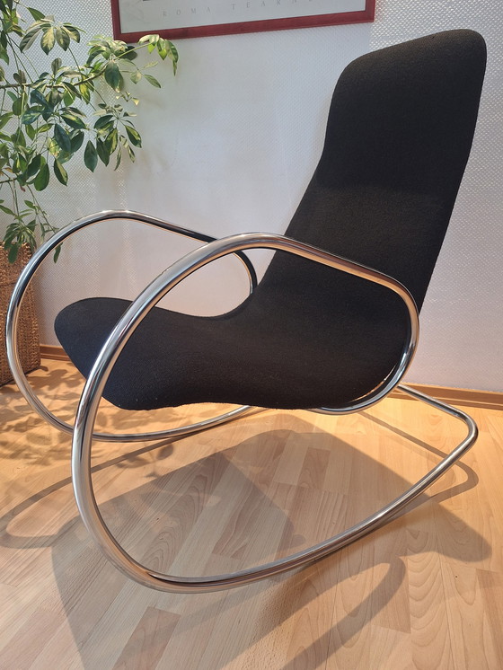 Image 1 of Thonet S826  Stahlrohr-Schaukelstuhl / Freischwinger