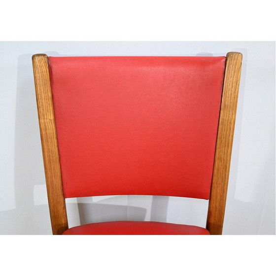 Image 1 of Paar Vintage-Stühle "Bow Wood" aus massiver Esche von Hugues Steiner, Frankreich 1950