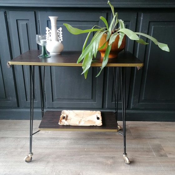 Image 1 of Mid Century Beistelltisch/Getränkewagen