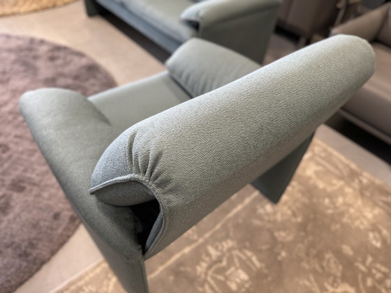 Image 1 of Leolux Bora Beta Sessel Nomad Stoff Blau