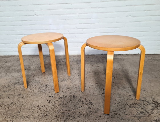 Image 1 of Set Frosta Hocker, Ikea 1990S