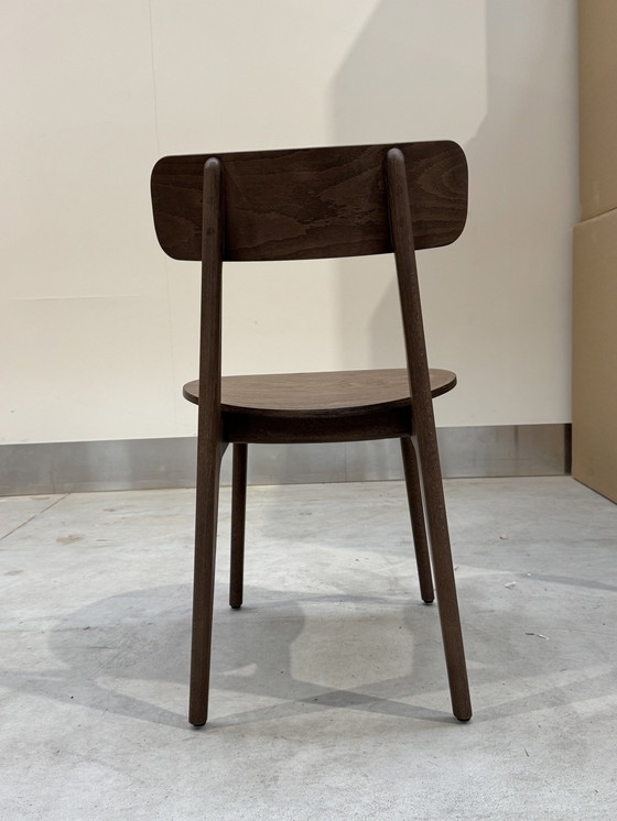 Image 1 of Set aus 6 Holzstühlen - Dunkelbraun