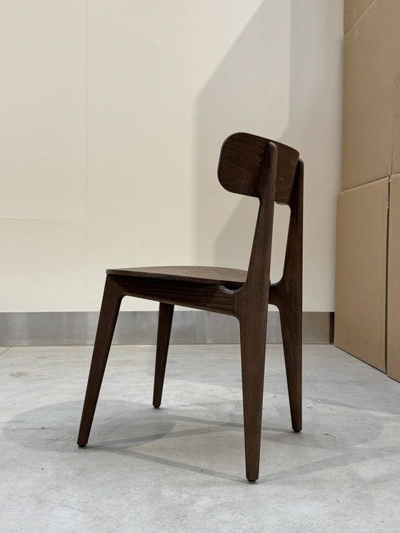 Image 1 of Set aus 6 Holzstühlen - Dunkelbraun