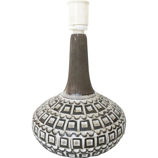 Skandinavischer Vintage-Keramik-Lampensockel, 1960-1970