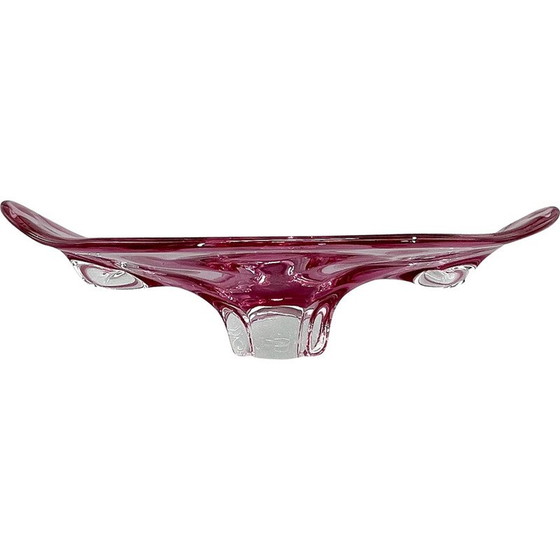 Image 1 of Alte Glasschale von Josef Hospodka für Chribska Glassworks, Tschechoslowakei 1960