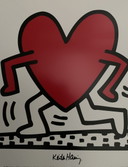 Keith Haring, signiert mit Eintragung im Impressum Copyright 'Estate Of Keith Haring. Keith Haring. Untitled, 1984."