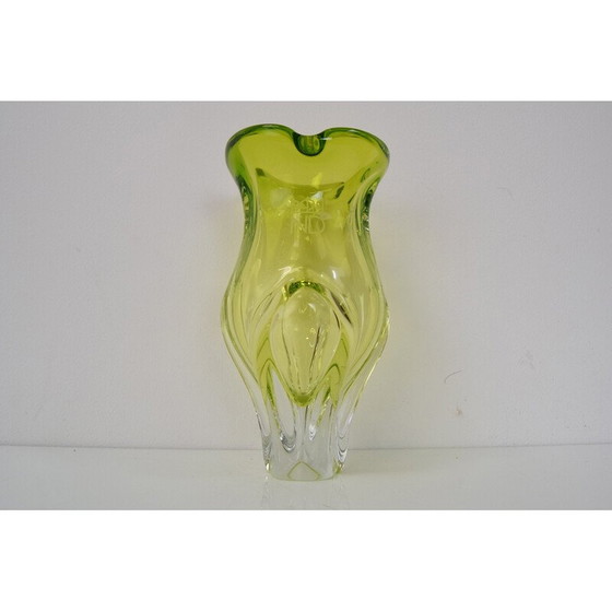 Image 1 of Vintage Vase aus Kunstglas von Josef Hospodka, Tschechoslowakei 1960er Jahre