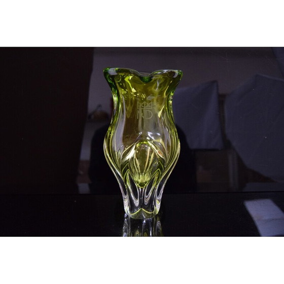 Image 1 of Vintage Vase aus Kunstglas von Josef Hospodka, Tschechoslowakei 1960er Jahre