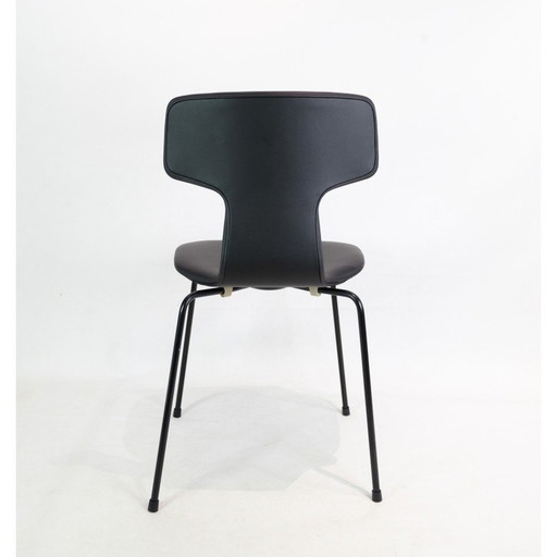 Satz von 6 alten T-Stühlen Modell 3103 von Arne Jacobsen für Fritz Hansen