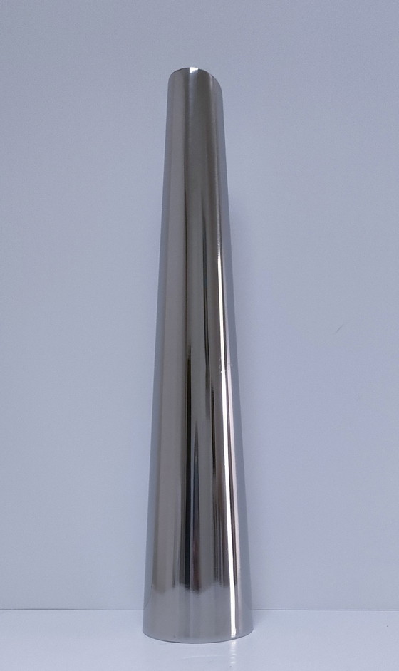 Image 1 of Große Vase Design Inox 90er Jahre