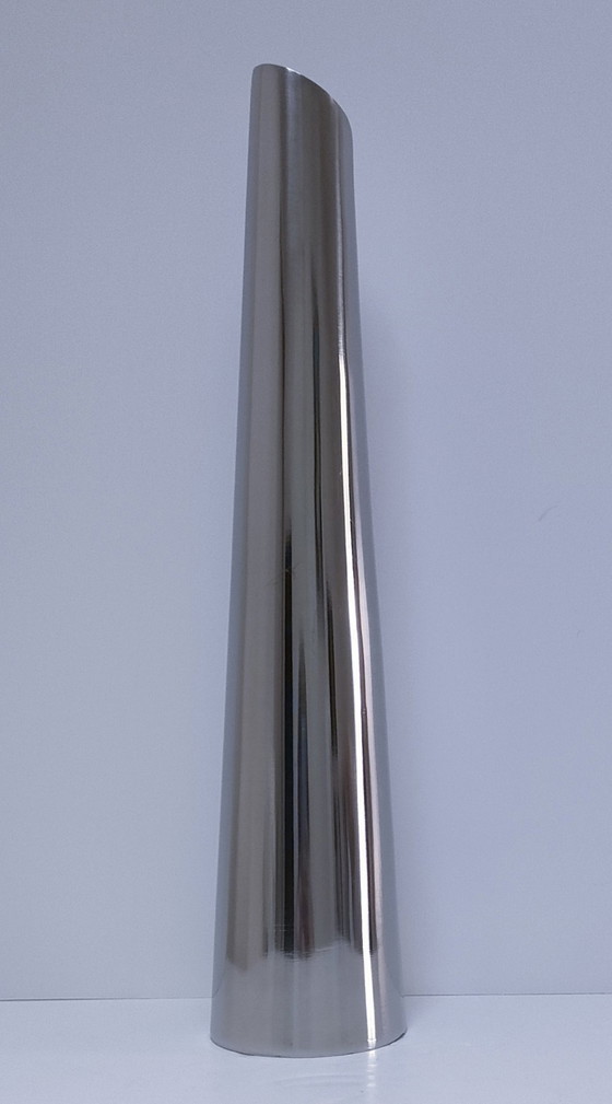 Image 1 of Große Vase Design Inox 90er Jahre