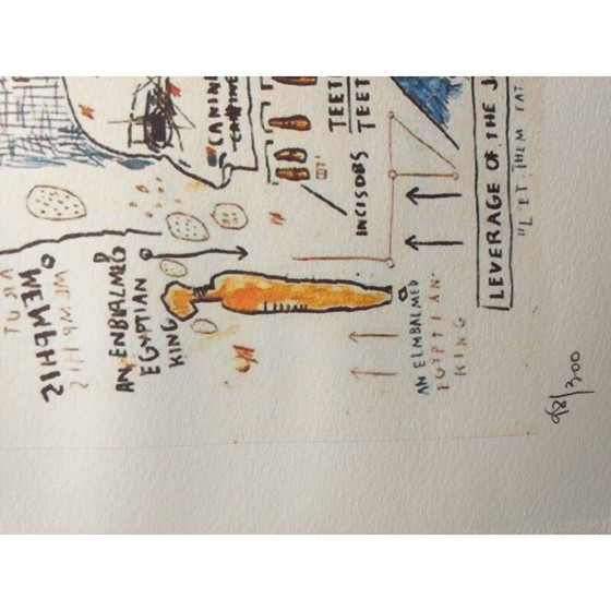 Image 1 of Klassische Lithografie "Freiheit" von Basquiat, 2010